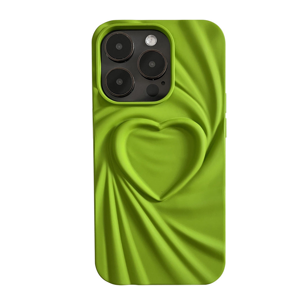 Creative Pleated Love Phone Case